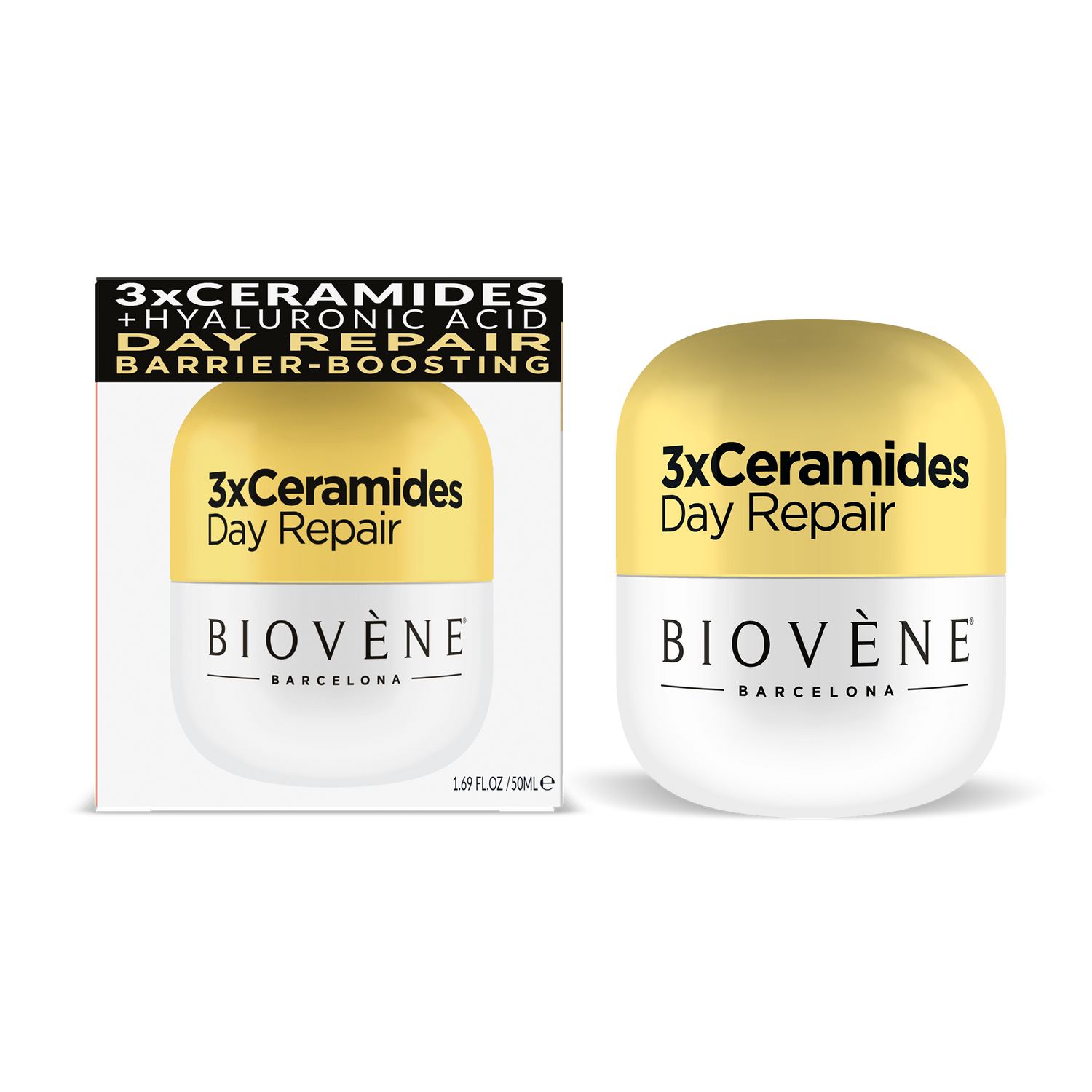 3X CERAMIDES DAY REPAIR Barrier-Boosting Moisturizer with Extra-Hydrating HA, Ceramides, CICA &amp; Organic Banana