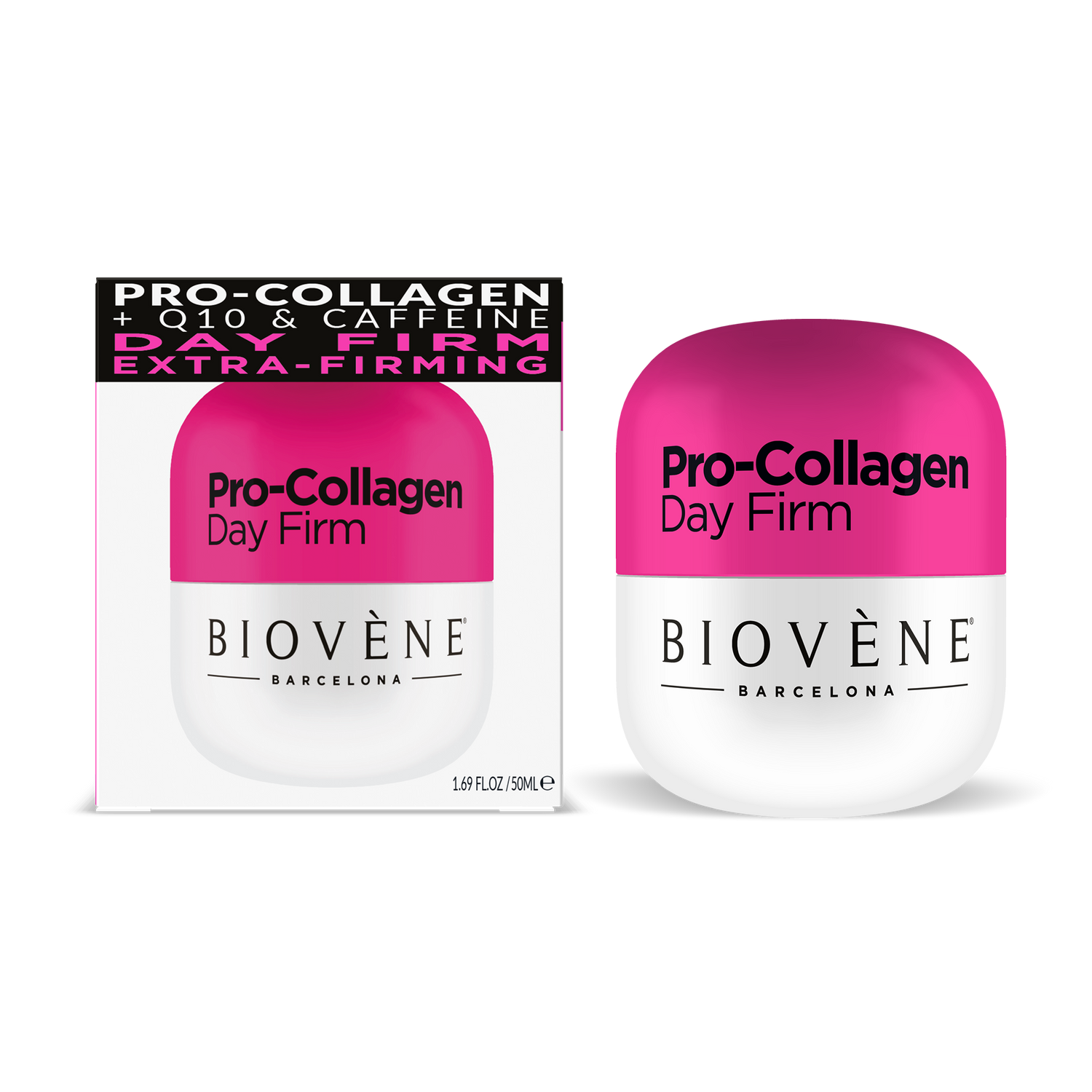 PRO-COLLAGEN DAY FIRM Extra-Firming Day Cream Moisturizer with Collagen, Q10, Caffeine &amp; Organic Rosehip