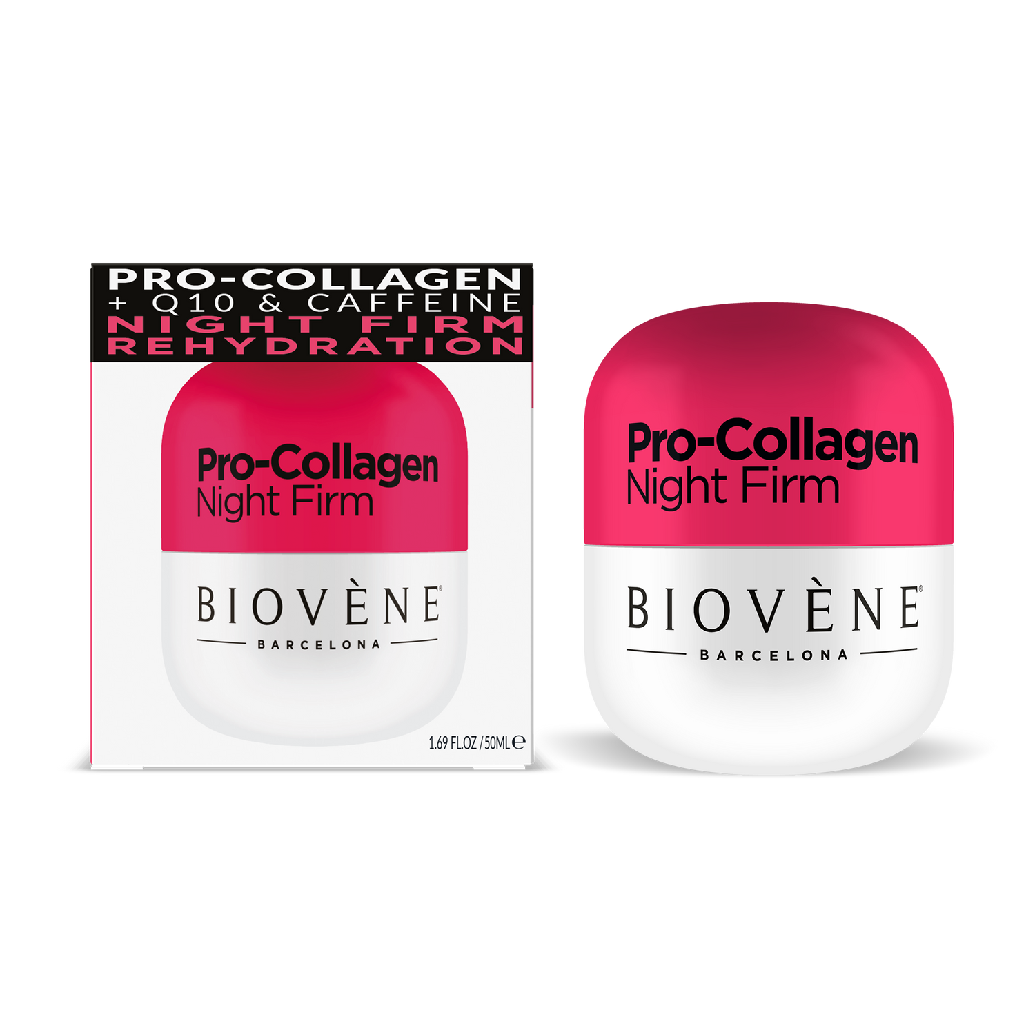 PRO-COLLAGEN NIGHT FIRM Extra-Firming Night Cream Rehydration with Collagen, Q10, Caffeine &amp; Organic Rosehip