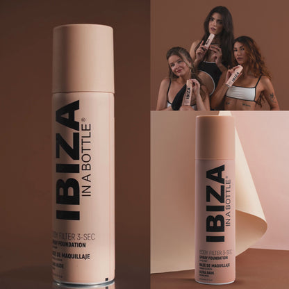 IBIZA 3-SEC BODY FILTER Ultra Dark Nude Anti-Aging Instant Spray-on Leg &amp; Body Foundation Advanced Skincare